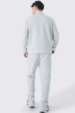 Atlanta Varsity 1/4 Zip Sweatshirt | BoohooMAN UK