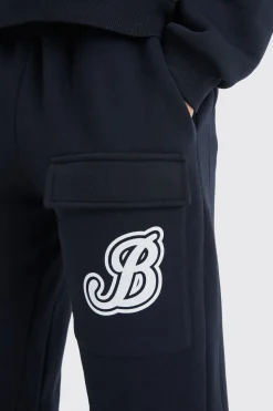 B Cargo Pocket Gusset Tracksuit | BoohooMAN UK
