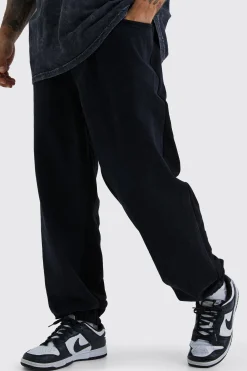 Baggy Fit Elastic Waist Hybrid Jogger Jean | BoohooMAN UK