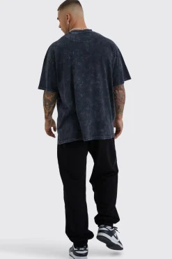 Baggy Fit Elastic Waist Hybrid Jogger Jean | BoohooMAN UK