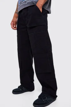 Baggy Fit Multi Cargo Pocket Jeans | BoohooMAN UK