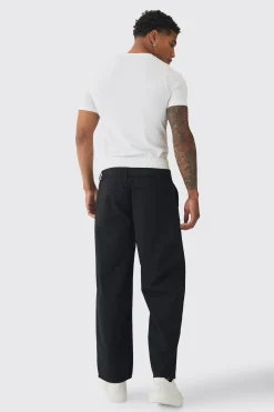 Baggy Fit Trouser With Boxer Double Waistband | BoohooMAN UK