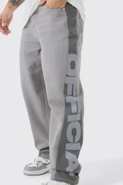 Baggy Official Cut & Sew Panel Trouser | BoohooMAN UK