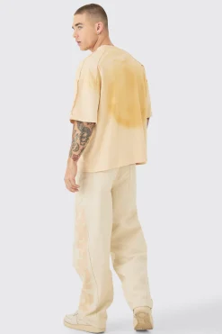 Baggy Official Cut & Sew Panel Trouser | BoohooMAN UK