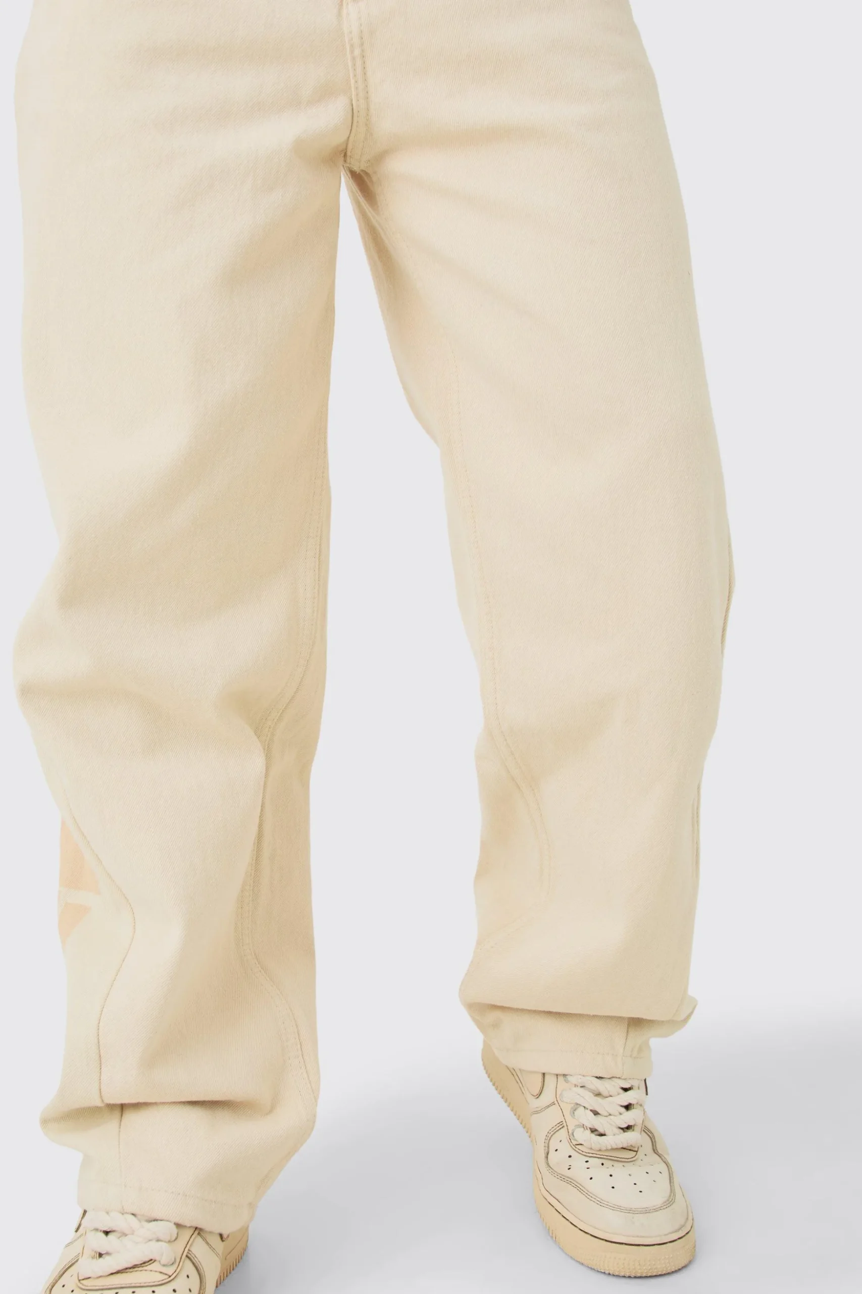 Baggy Official Cut & Sew Panel Trouser | BoohooMAN UK