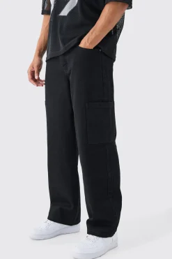 Baggy Rigid Cargo Jean | BoohooMAN UK
