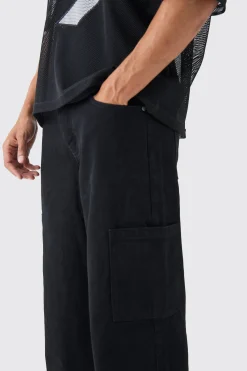 Baggy Rigid Cargo Jean | BoohooMAN UK