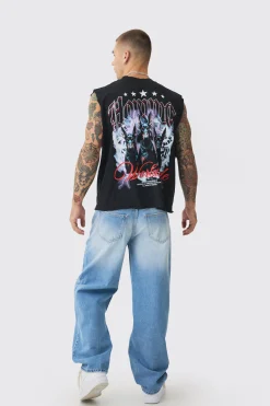 Baggy Rigid Double Waistband Denim Jeans In Light Blue | BoohooMAN UK