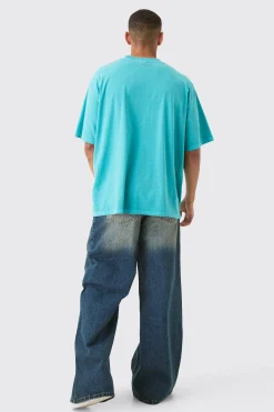 Baggy Rigid Extreme Ripped Denim Jean In Antique Blue | BoohooMAN UK