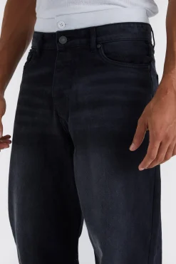 Baggy Rigid Jean With Double Waistband | BoohooMAN UK