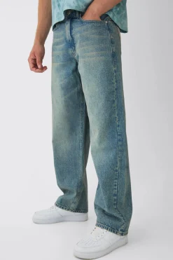 Baggy Rigid Jeans | BoohooMAN UK