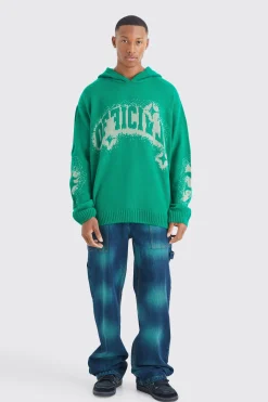 Baggy Rigid Tie Dye Jeans In Green | BoohooMAN UK