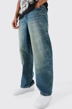 Baggy Rigid Tinted Denim Jeans | BoohooMAN UK
