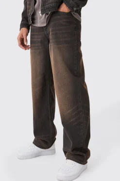 Baggy Rigid Washed Jeans | BoohooMAN UK
