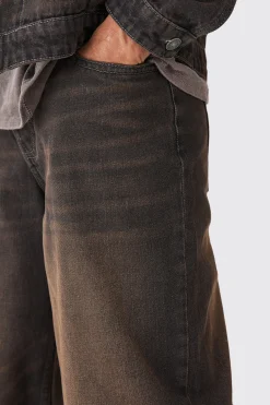 Baggy Rigid Washed Jeans | BoohooMAN UK
