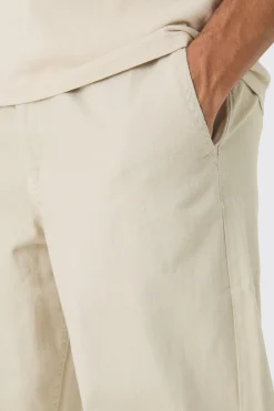 Baggy Tapered Chinos In Stone | BoohooMAN UK