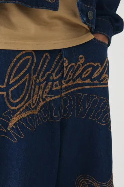 Balloon Fit Rigid Contrast Stitch Ripped Jeans | BoohooMAN UK