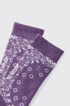 Bandana Print Socks | BoohooMAN UK