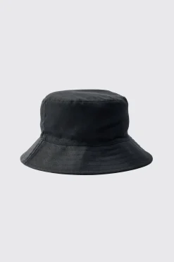 Basic Bucket Hat In Black | BoohooMAN UK