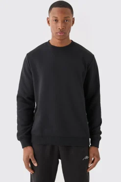 Basic Crew Neck Sweatshirt | BoohooMAN UK