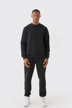 Basic Crew Neck Sweatshirt | BoohooMAN UK