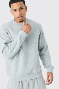 Basic Crew Neck Sweatshirt | BoohooMAN UK