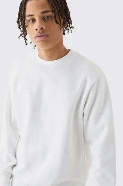 Basic Crew Neck Sweatshirt | BoohooMAN UK