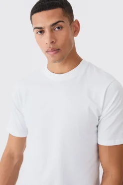 Basic Crew Neck T-shirt | BoohooMAN UK