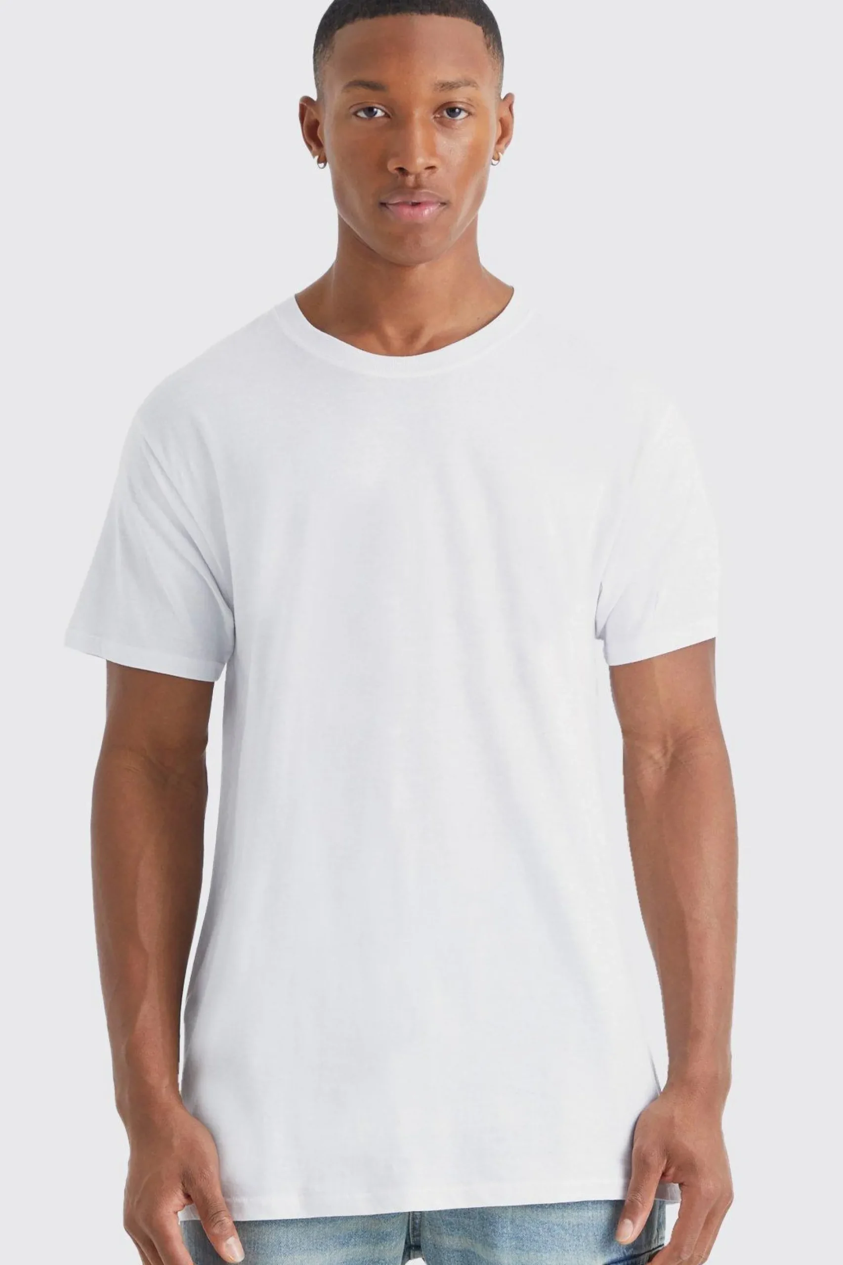 Basic Crew Neck T-shirt | BoohooMAN UK