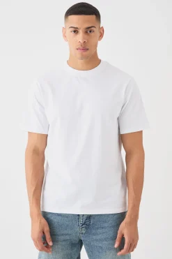 Basic Crew Neck T-shirt | BoohooMAN UK