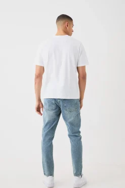 Basic Crew Neck T-shirt | BoohooMAN UK