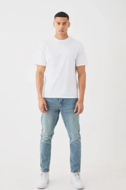 Basic Crew Neck T-shirt | BoohooMAN UK