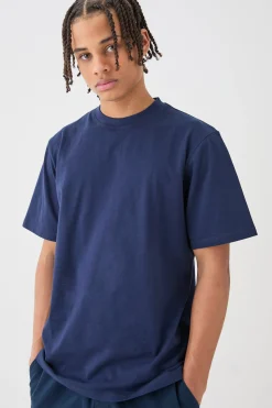 Basic Crew Neck T-shirt | BoohooMAN UK