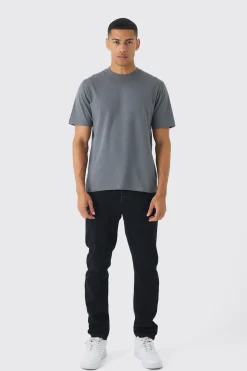 Basic Crew Neck T-shirt | BoohooMAN UK