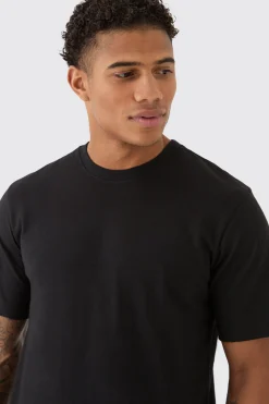 Basic Crew Neck T-shirt | BoohooMAN UK