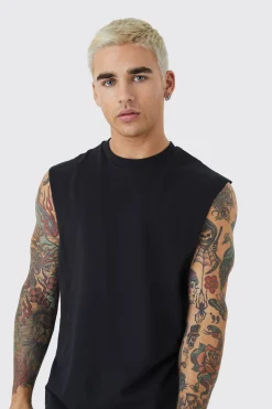 Basic Drop Armhole Tank | BoohooMAN UK
