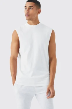 Basic Drop Armhole Tank | BoohooMAN UK