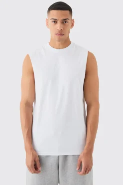 Basic Drop Armhole Tank | BoohooMAN UK