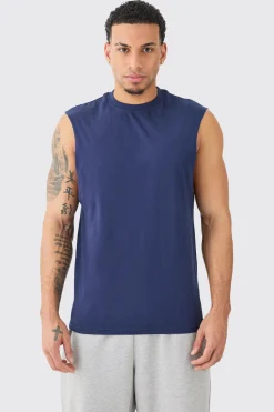 Basic Drop Armhole Tank | BoohooMAN UK