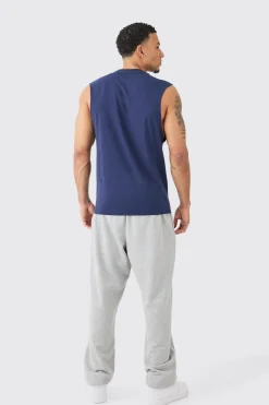 Basic Drop Armhole Tank | BoohooMAN UK