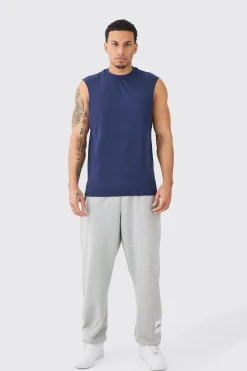 Basic Drop Armhole Tank | BoohooMAN UK