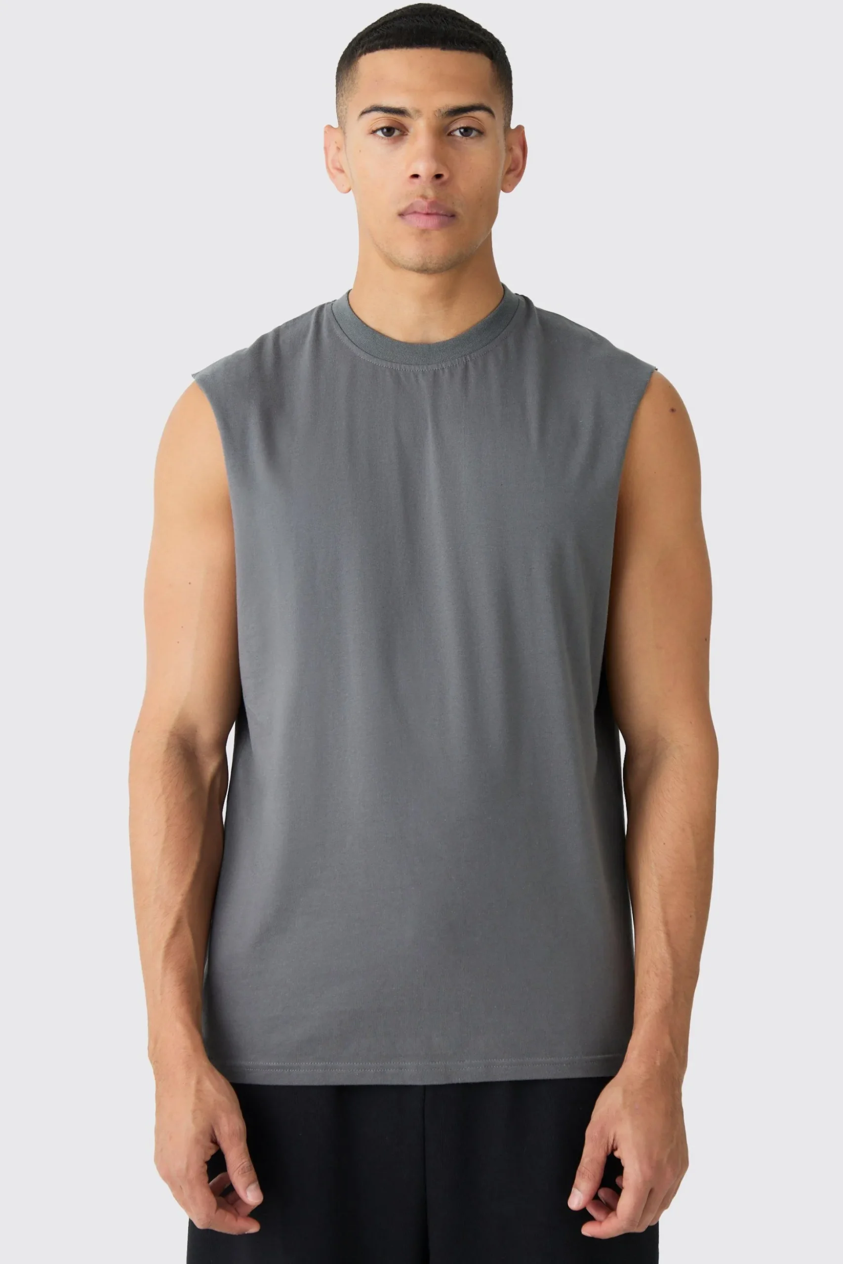 Basic Drop Armhole Tank | BoohooMAN UK