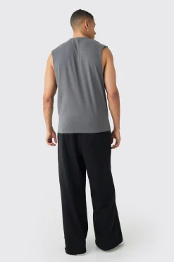 Basic Drop Armhole Tank | BoohooMAN UK