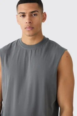 Basic Drop Armhole Tank | BoohooMAN UK