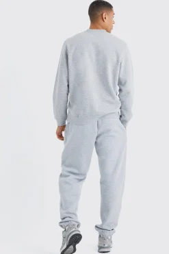 Basic Extended Neck Sweatshirt | BoohooMAN UK