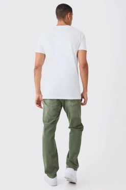 Basic Longline Crew Neck T-shirt | BoohooMAN UK