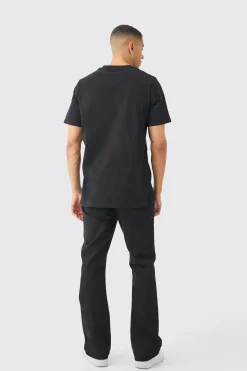 Basic Longline Crew Neck T-shirt | BoohooMAN UK