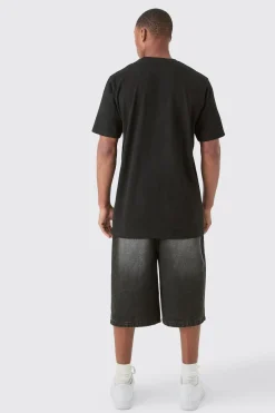 Basic Longline Crew Neck T-shirt | BoohooMAN UK
