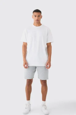 Basic Longline Crew Neck T-shirt | BoohooMAN UK