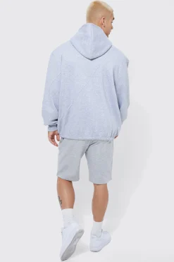 Basic Loose Fit Mid Length Jersey Short | BoohooMAN UK